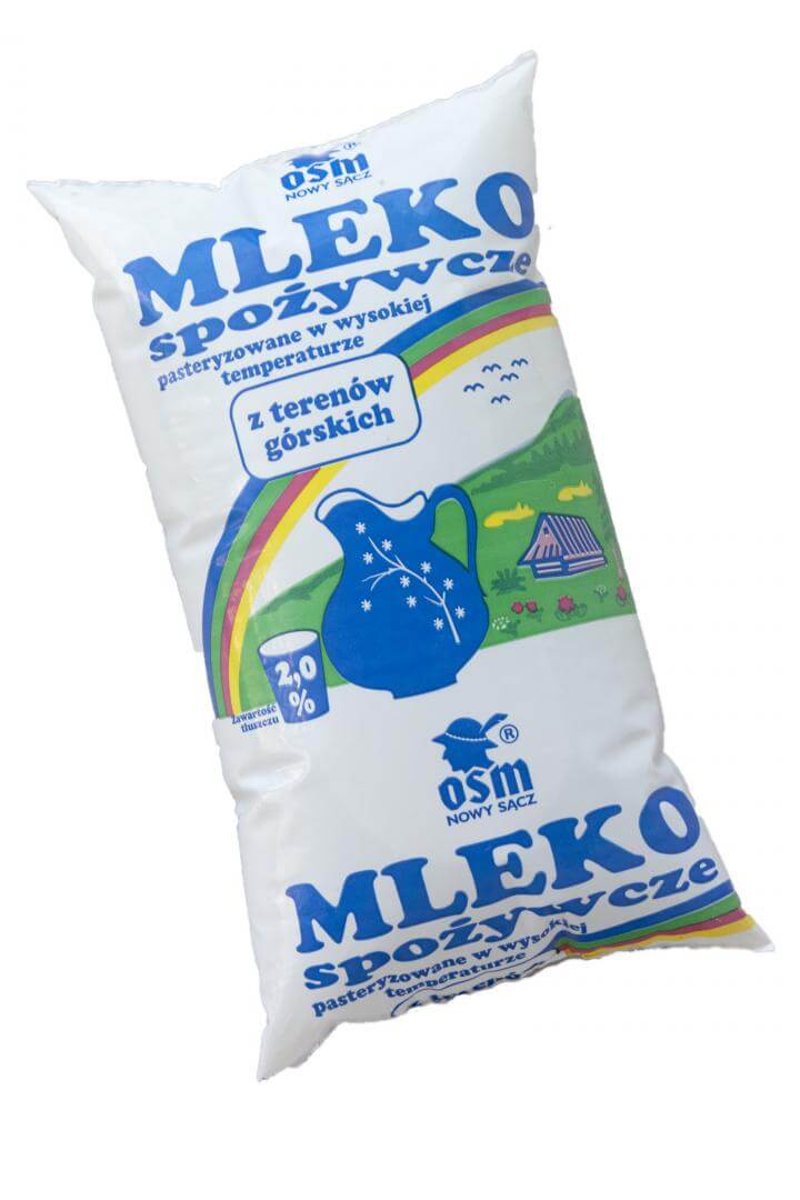 Mleko folia 2% 0,9 l