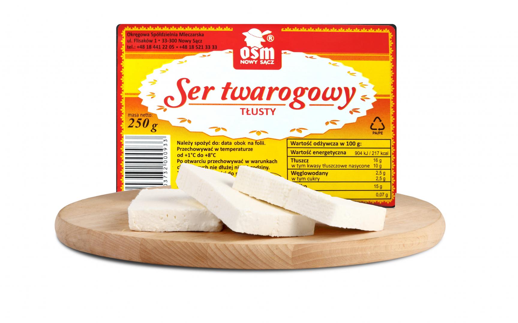 Ser twarogowy tłusty 250 g