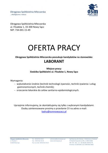 Oferta pracy